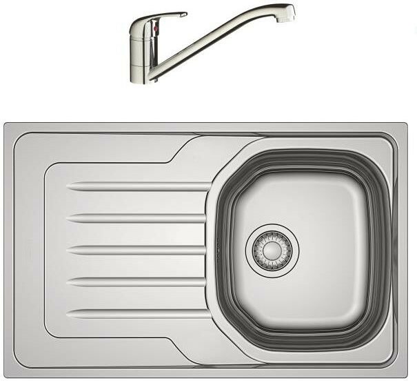 Franke - Pack edelstahlspüle + chrommischer 894184