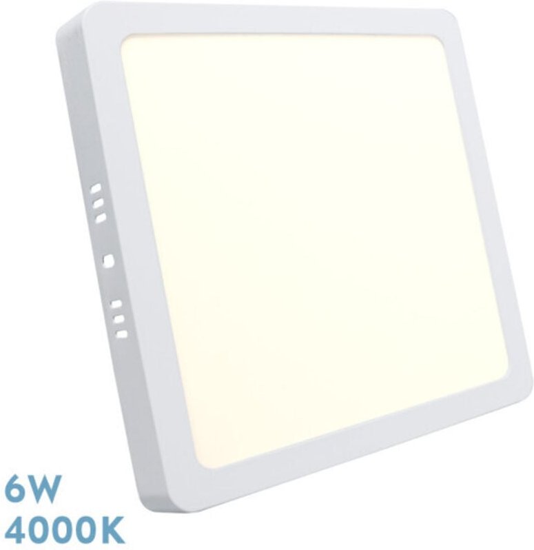 Fabrilamp - Downlight Oberfläche Quadratisch Selenit 6w 4000k White 540 Lm 2,8x12x12 Cm