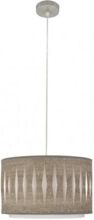 Senko - fabrilamp Pendelleuchte 1 Licht E27 Modell Alexandra Nickel/Holz Grau