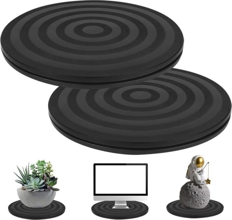 Stück Universal 360° Drehteller, Manueller Drehteller mit Stahlkugellager, 360 Grad Drehteller mit Stahlkugellager für T...