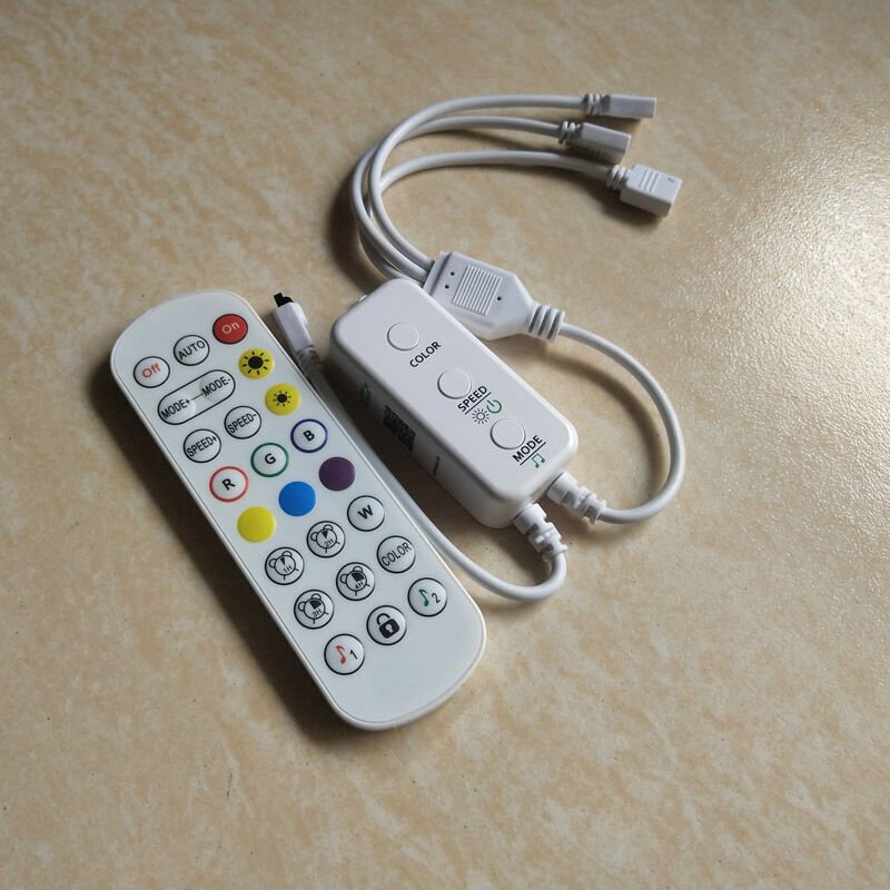 Bluetooth RGB LED-Streifen-Controller, 1 Port, Musiksynchronisation, App-Steuerung, LED-Streifen-Controller, kompatibel ...