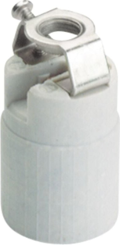 Solera - Edison'-Porzellanlampenfassung mit E14-Aufhängung, M10/100-Gewinde, halogenfrei (bis zu 80W 2A 250V) IP20 Ø26x4...