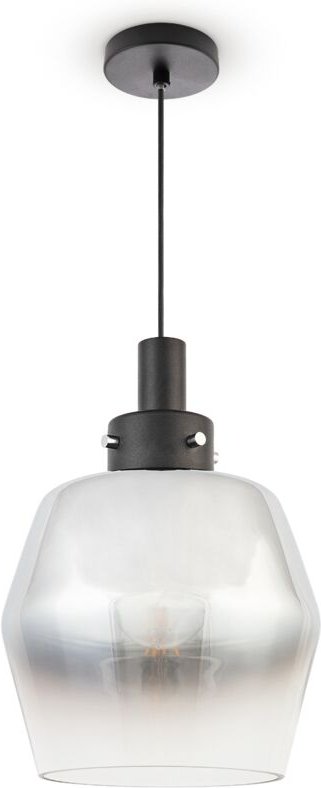 Paco Home - Pendellampe Hängelampe Glas Lampenschirm Vintage Esszimmer Modern E27 Typ 1, Chrome