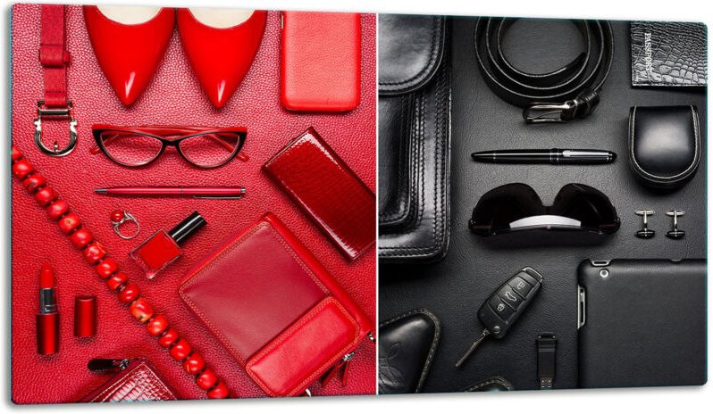 Glasschild Schneidebrett 52x30 Frauu