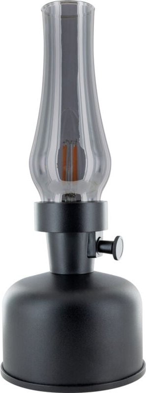 Schwaiger Akku-Tischleuchte Retro Design schwarz dimmbar