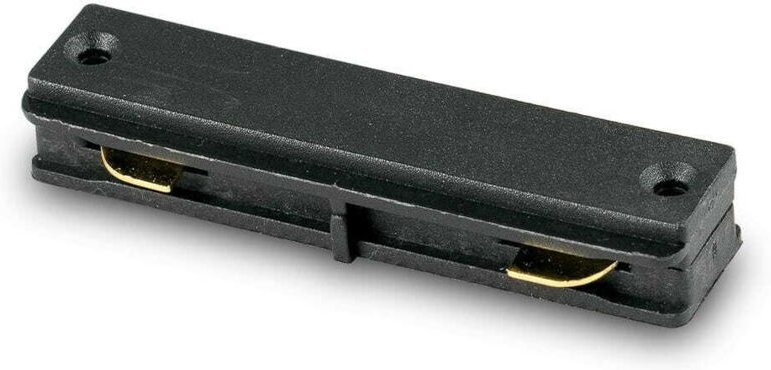 Verbinder für Lichtschienen GERADE SCHWARZ EINPHASIG