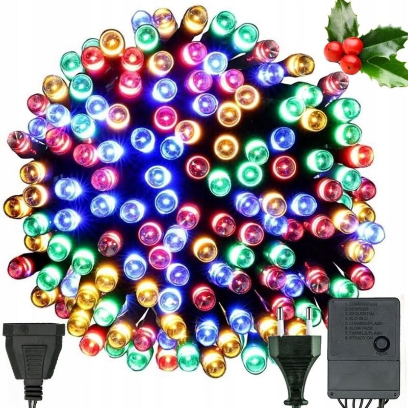 Weihnachtslichter mehrfarbig 300 LED (60)