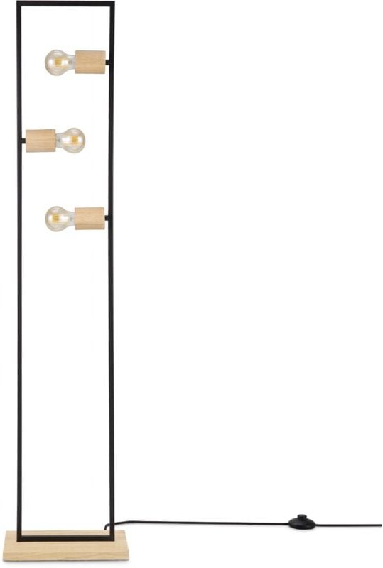 Tischlampe Stehlampe Vintage E27 Wohnzimmer Industriell Design Modern led Retro Stehleuchte, Natur 1 - Paco Home