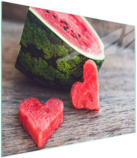 Glasschneidebrett 52x30 Wassermelone