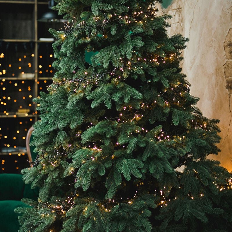 Led Lichterkette Weihnachtsdeko Leuchtkette Außen Gartenleuchte Balkondeko, 8 Funktionen Schalter, 200x 0,06W 3Lm, 2x l ...