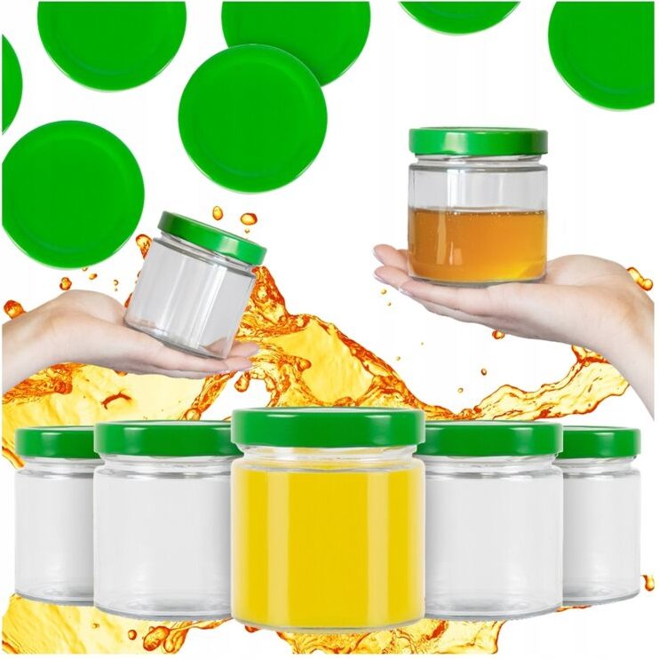 40x ATENA GLASGLAS 410ml GLAS für KERZEN, GURKEN, MARMELADE, HONIG + DECKEL