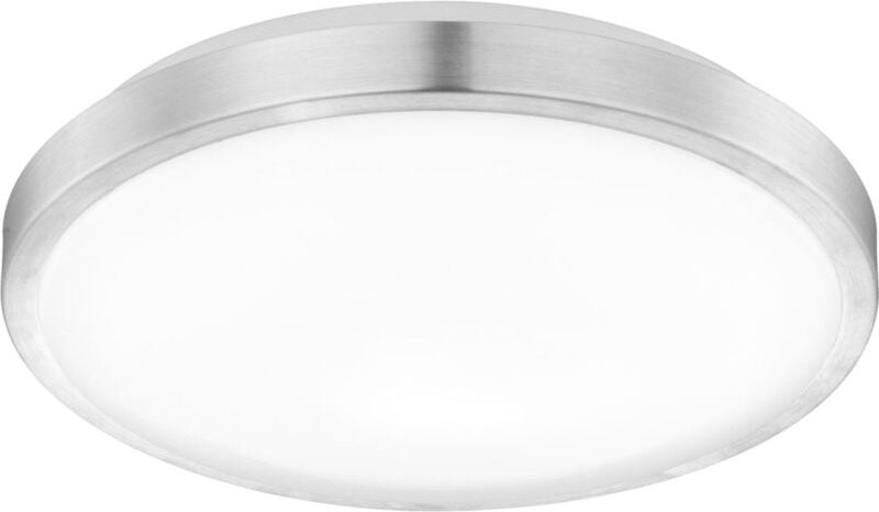 Thumbnail - Globo - Deckenlampe Deckenleuchte Wohnzimmerlampe Schlafzimmerleuchte Küchenlampe, opal weiß Metall stahlfarben, led 12W...