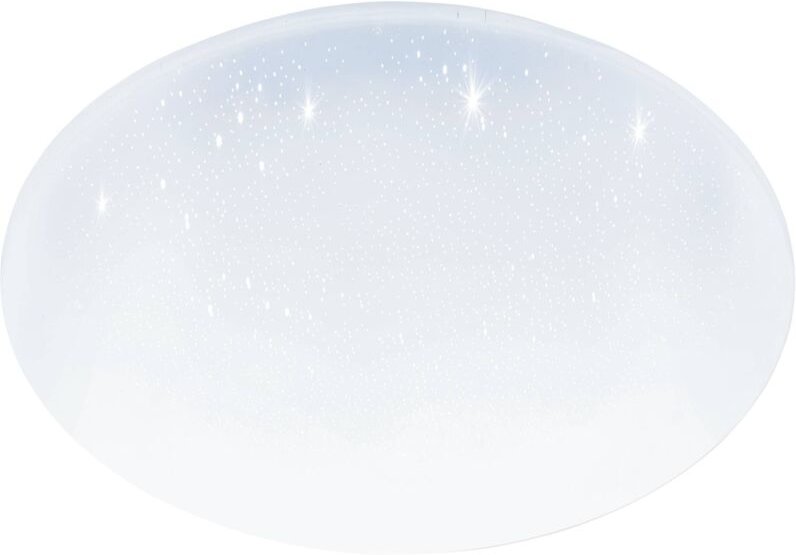 Deckenlampe Pogliola-S, ø 50 cm, Kristalleffekt led Deckenleuchte, Wohnzimmerlampe aus Stahl und Kunststoff, Lampe weiß,...