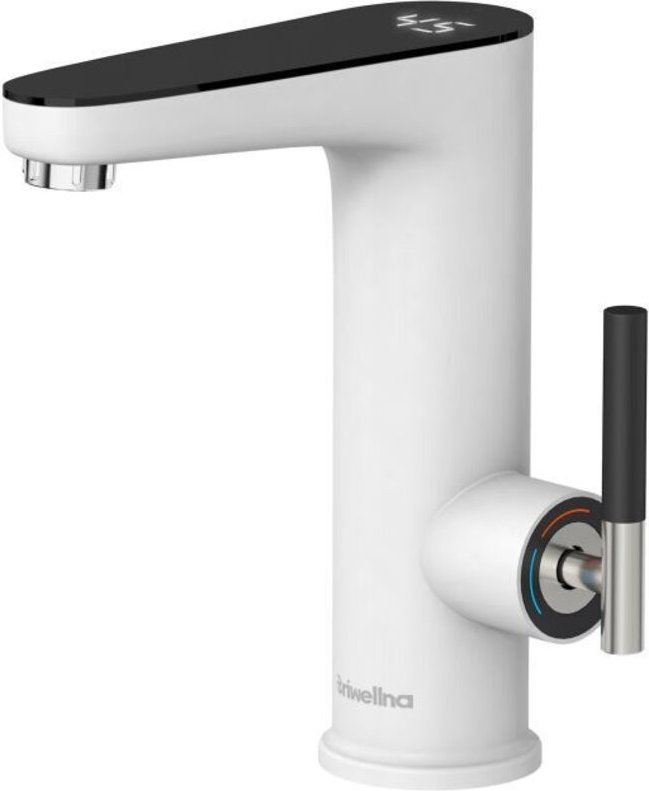 Küchenarmatur, 3200W Elektrischer Wasserhahn Badezimmer led Digitalanzeige Waschtischarmatur Einhebelmischer Spültischar...