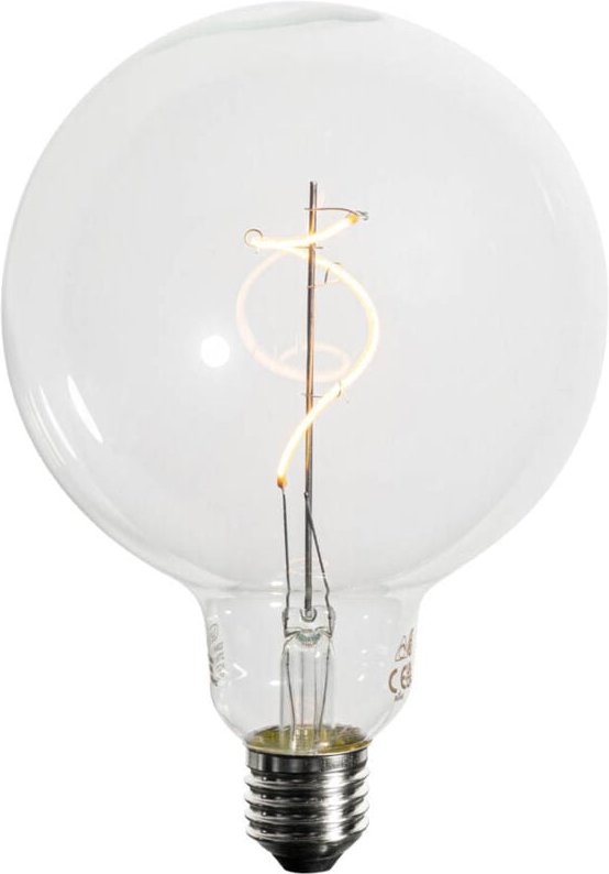 E27 dimmbare led Spiral Filament G125 4W 270lm 2200K