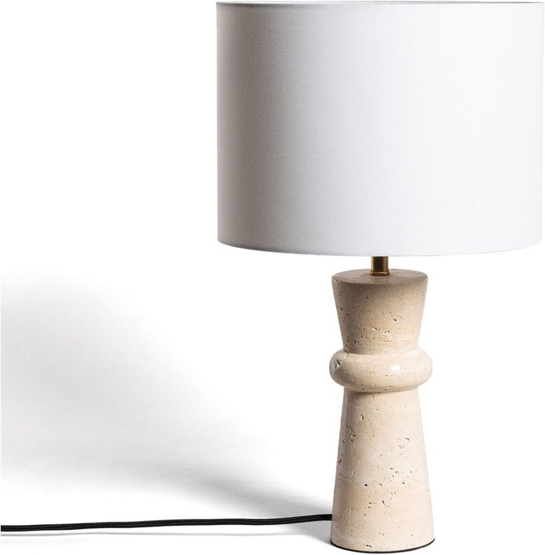Tischlampe Travertino Bittor Beige