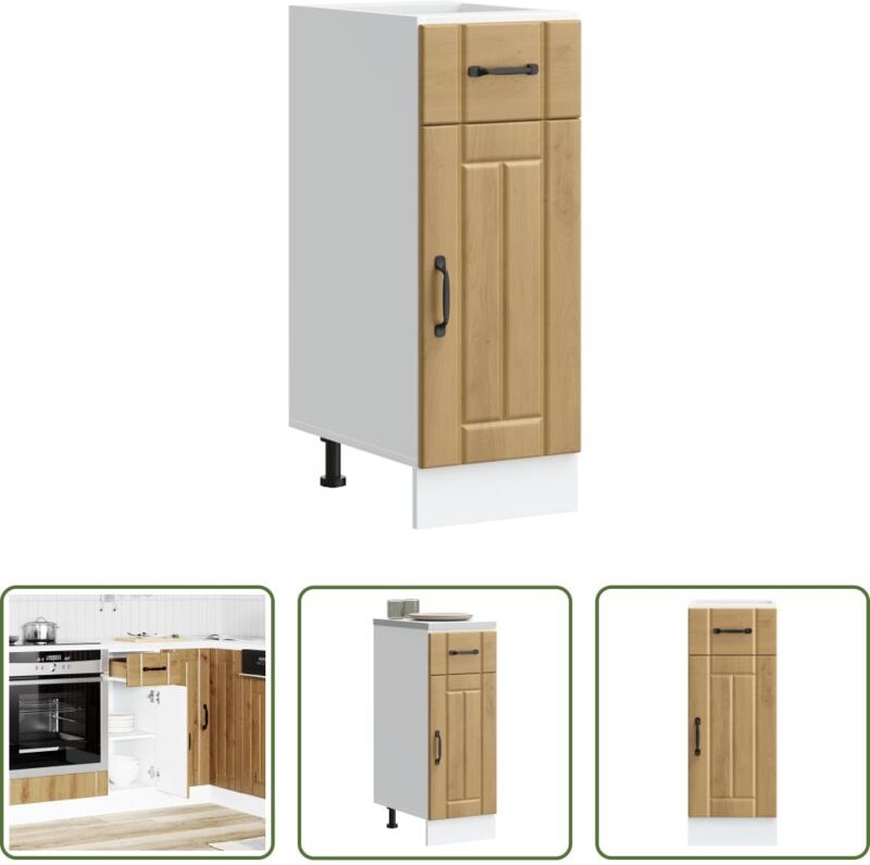 Küchenmöbel - Küchen-Unterschrank Lucca Artisan-Eiche Holzwerkstoff