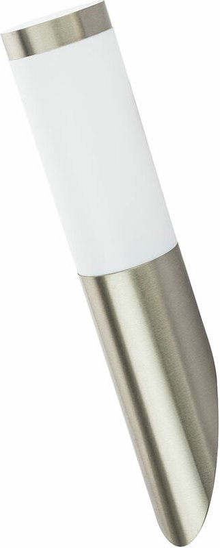 Led Wandleuchte Außenwandlampe Edelstahl Gartenlampe silber Haustürlampe, Fackel Optik, 4W 320lm warmweiß, DxH 7,6x40 cm