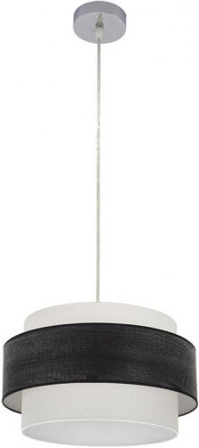 Senko - Pendelleuchte myriam 1xe27 chrom/schwarz holz regx40x40 cm