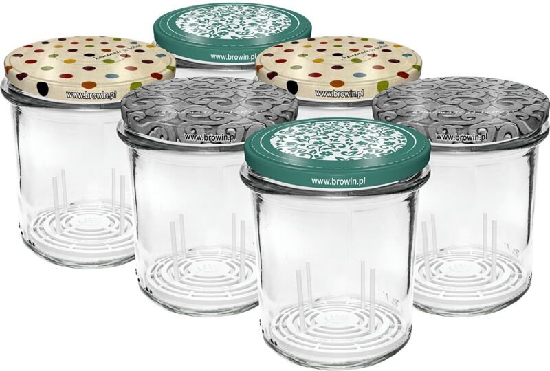 346 ml Glas mit Schraubverschluss und Bügel - 6 Stk. 132329