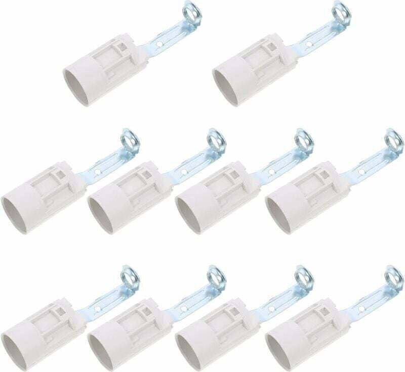 10 stück Kerze Kronleuchter Basen Weiß Abdeckung Glühbirne Steckdosen Leuchter Halter Unterstützung Teile Licht Basis