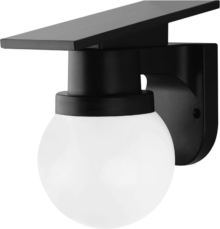 V-TAC 0,9W CCT Solar-LED-Wandleuchte mit Fernbedienung, Schwarz, IP54 – Artikelnummer 24152