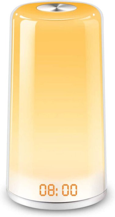 DL31 Tischlampe rgb led Nachttischlampe mit mehrfarbigem Wechsel, berührungsempfindlich, Touch-Lampe mit dimmbarem warmw...