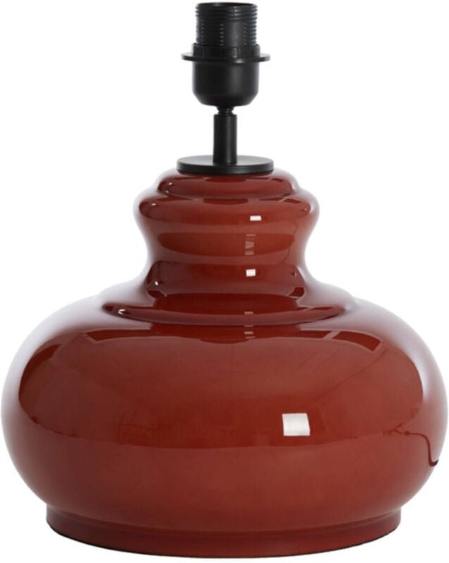 Light & Living - tischlampe - Verde - rot - glas - einzelne