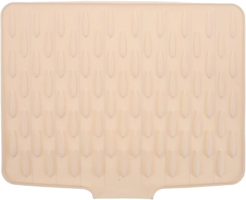 CCYKXA Silikon-Abtropfmatte mit hitzebeständigem, auslaufsicherem und rutschfestem Rand für Küchenarbeitsplatten oder Sp...