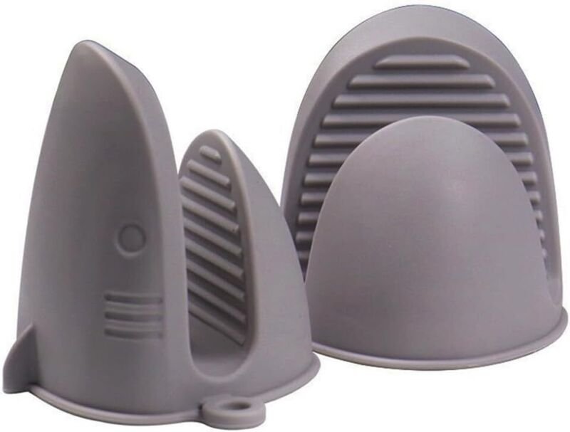 CCYKXA Silikon-Ofenhandschuhe, hitzebeständig, rutschfest, wasserdicht, Mini-Ofenhandschuhe, perfekt zum Kochen, Backen ...