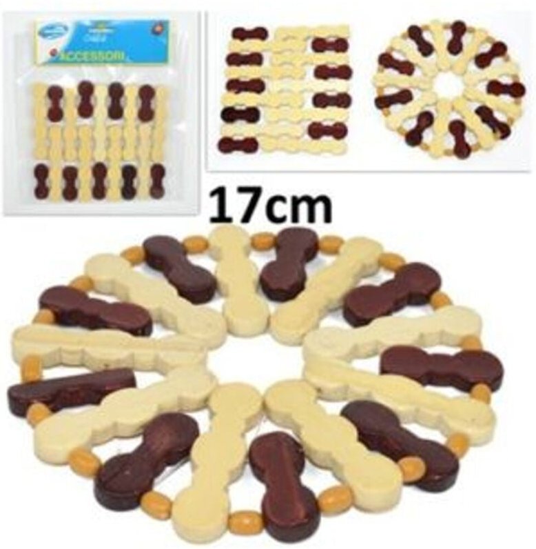 Trade Shop Traesio - Trade Shop - Untersetzer Untersetzer Auflaufform Holzplatte Fantasie 17cm -