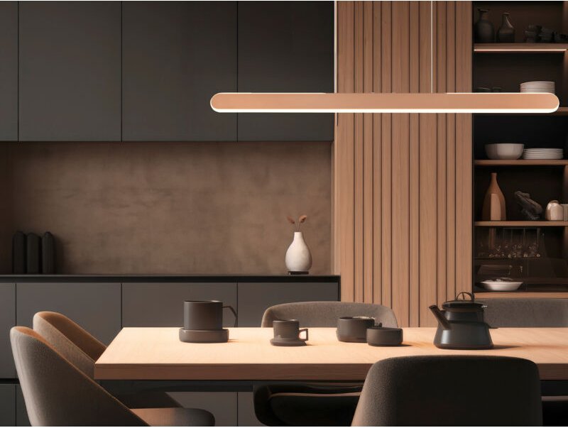 Trio LED-Pendelleuchte Helios 343310165 coffee, 28 w, 3300 lm, cct