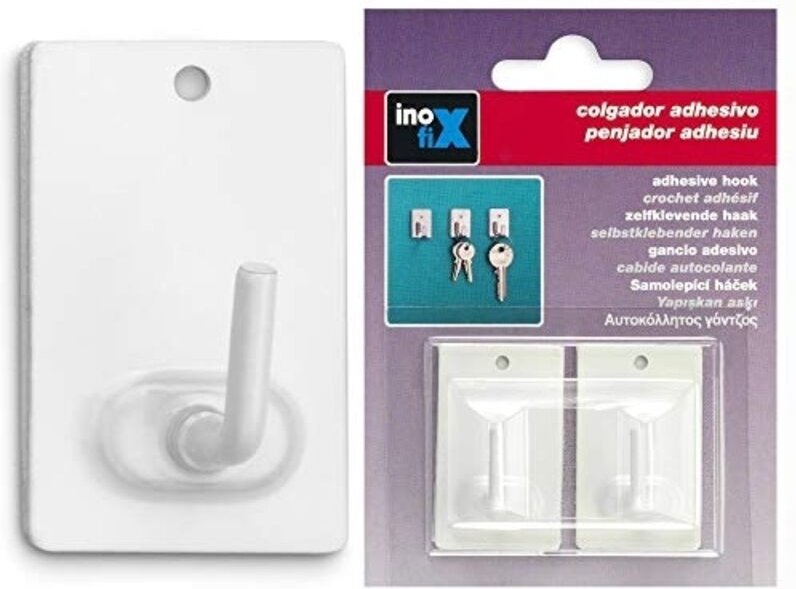 Weißer Klebeaufhänger 2040-2-000 Blister 2 Einheiten Inofix
