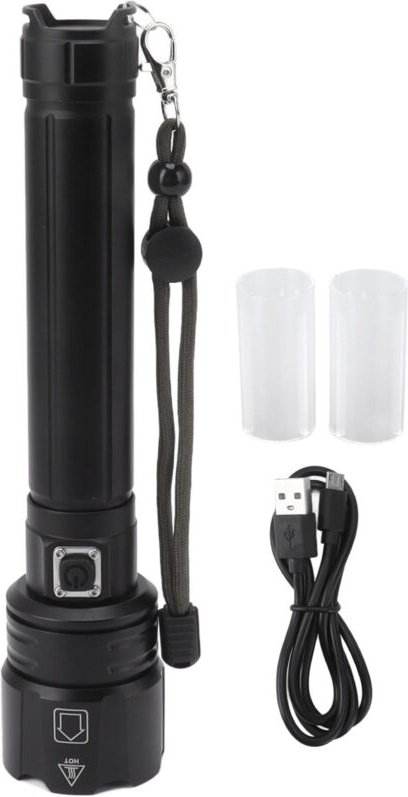 Eosnow 10000LM led -Taschenlampe usb wiederaufladbar tragbare verstellbare Helligkeit wasserdichte Zoom zum Wandercampin...