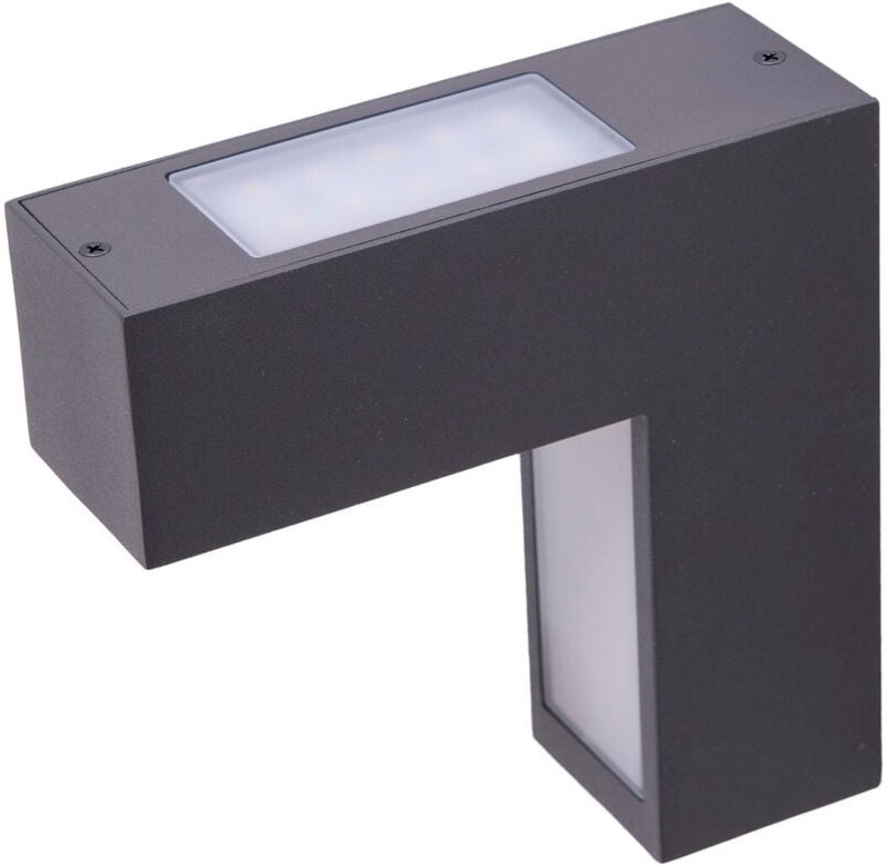 Naeve ANGUS LED L-förmige moderne Außenwandleuchte Anthrazit 3000K IP54