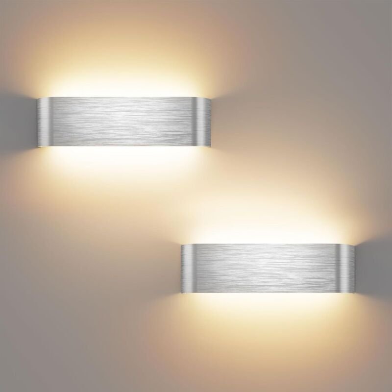 Wandleuchte für den Innenbereich – 2er-Pack, 16-W-Wandlampen mit einstellbarer Farbtemperatur (3000 K/4500 K/6000 K), mo...
