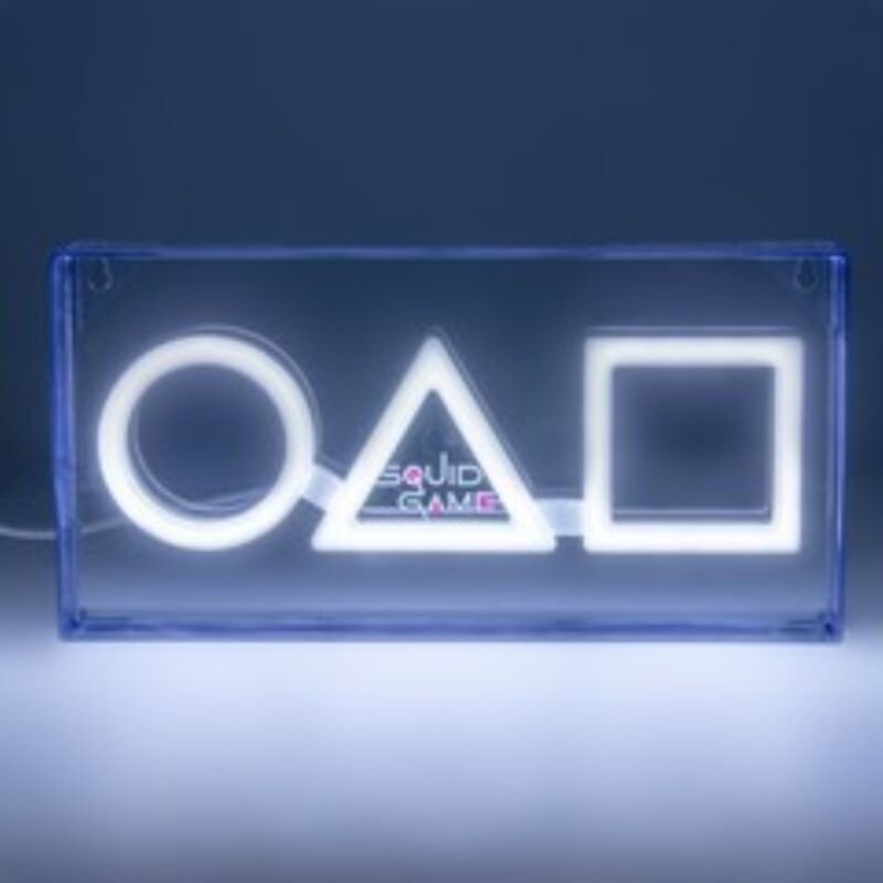 Paladone - Licht de Neon led mit Tintenfisch Spiel Logo, offizielles Produkt, freistehend Acryl oder an der Wand montier...