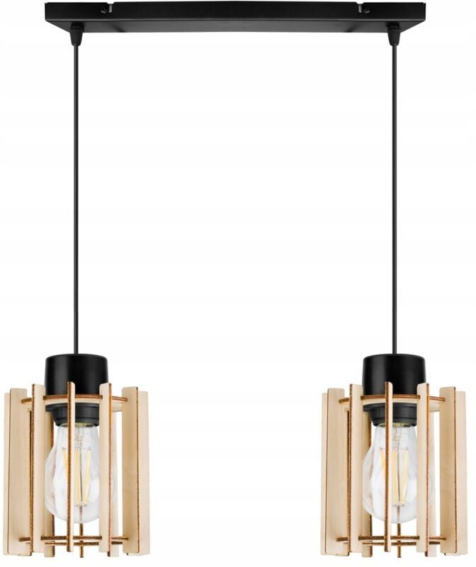 Moderne Led-Deckenhängelampe Aus Holz