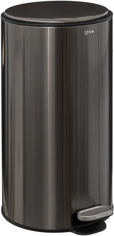 5five Simply Smart - Schmaler Mülleimer für die Küche delta, leise schließbar, 30 l