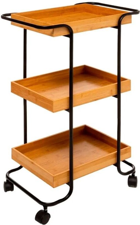 5five Simply Smart - Badwagen auf Rollen, 3 Ablagen