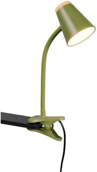 REALITY LED-Klemmleuchte PONGO, R25831115, 4,5W, 500lm, 3000K, grün