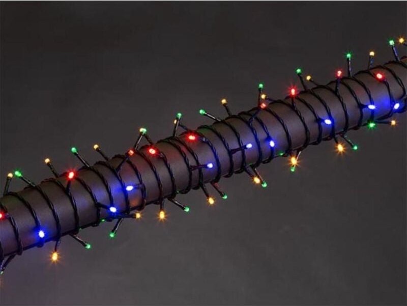 Vellight - Stella led - 8 m - 120 LEDs - mehrfarbig - grünes Kabel - 24 v