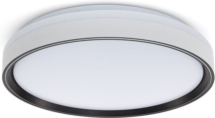 Efectoled - led Deckenleuchte 24W Rund Metall Ø385 mm Nysted Schwarz