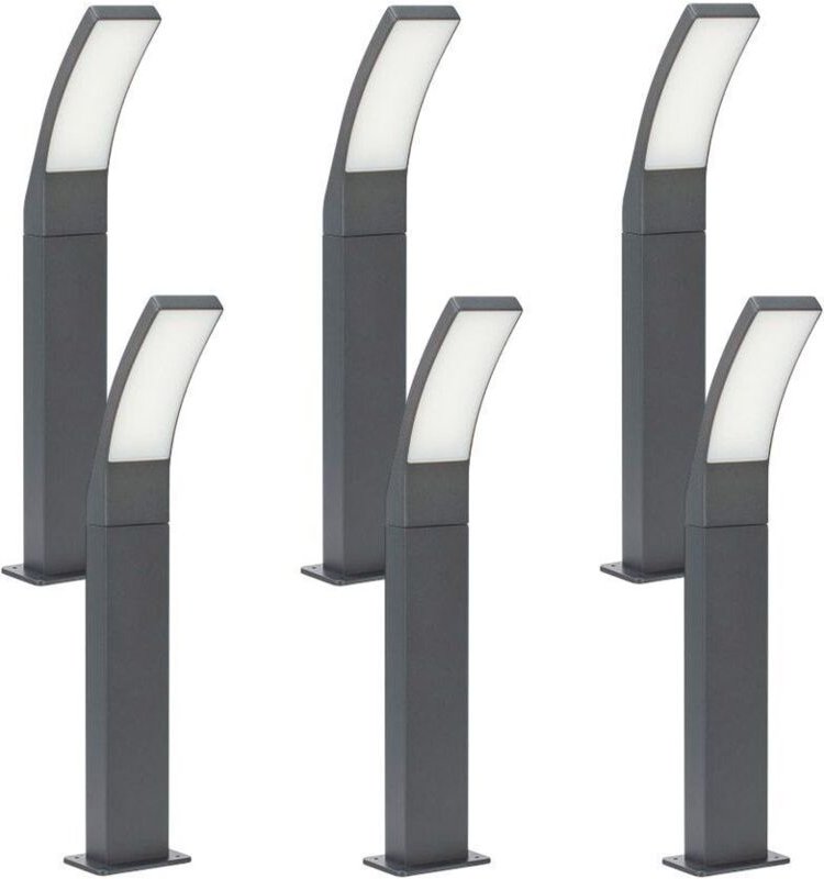 Arum Lighting - Satz mit 6 Gartenpollern thali 12W 1260 Lumen IP44 H60cm