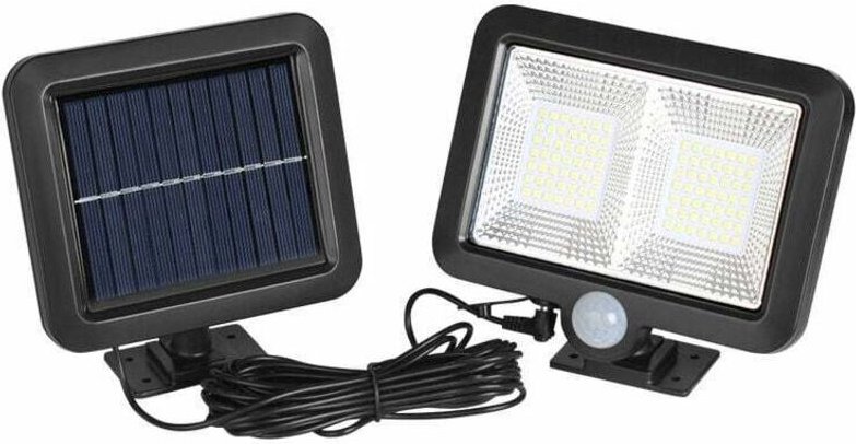 Solarleuchte Außen Bewegungsmelder, LED Solarstrahler Außen, Wasserdicht IP65 120° Beleuchtungswinkel, Solarleuchte mit ...