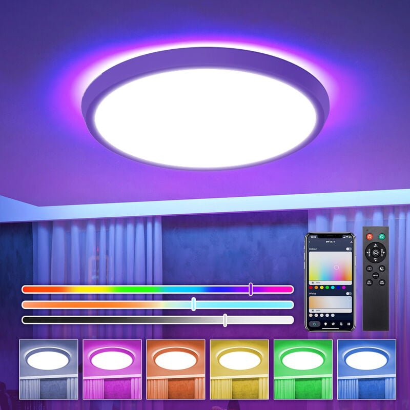 BlitzWOLF LED Deckenleuchte 50W 4100LM Smart WiFi RGB CCT Dimmbare Deckenleuchte Alexa Google