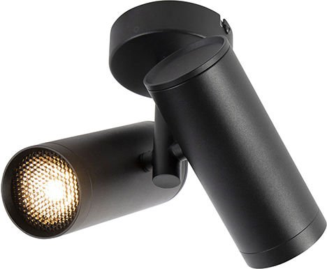 Designspot schwarz 2-flammig - Scopio Honey