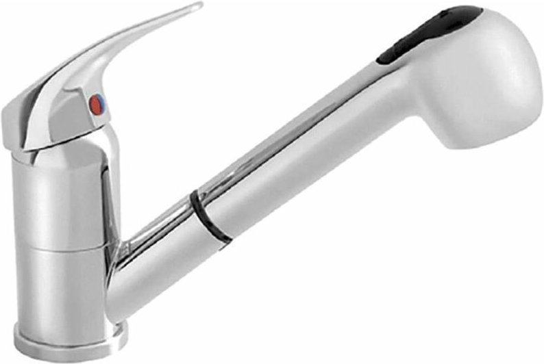 Armaturen - Spültisch-Einhebelmischer Oaza mit ausziehbarer Geschirrbrause, chrom 1091078 - Alveus