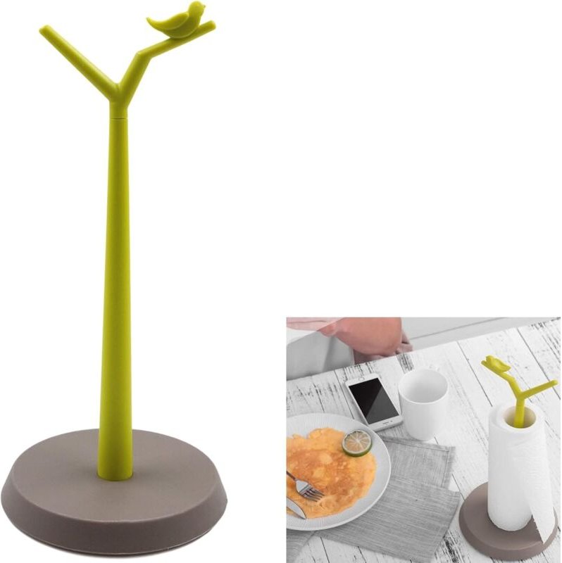 Thumbnail - Küchenrollenhalter – Papierhandtuchhalter für die Arbeitsplatte, freistehend, vertikaler Papierhandtuchhalter mit rutsch...