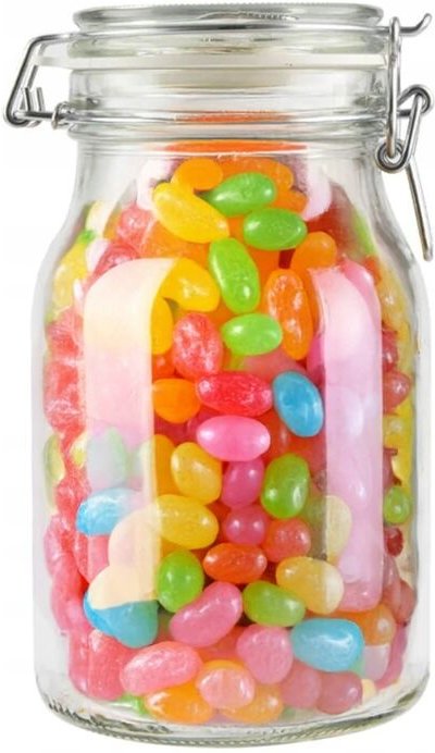 Glasgefäss Mit Glasdeckel, Hermeisch Verschliesst, 1,1 L